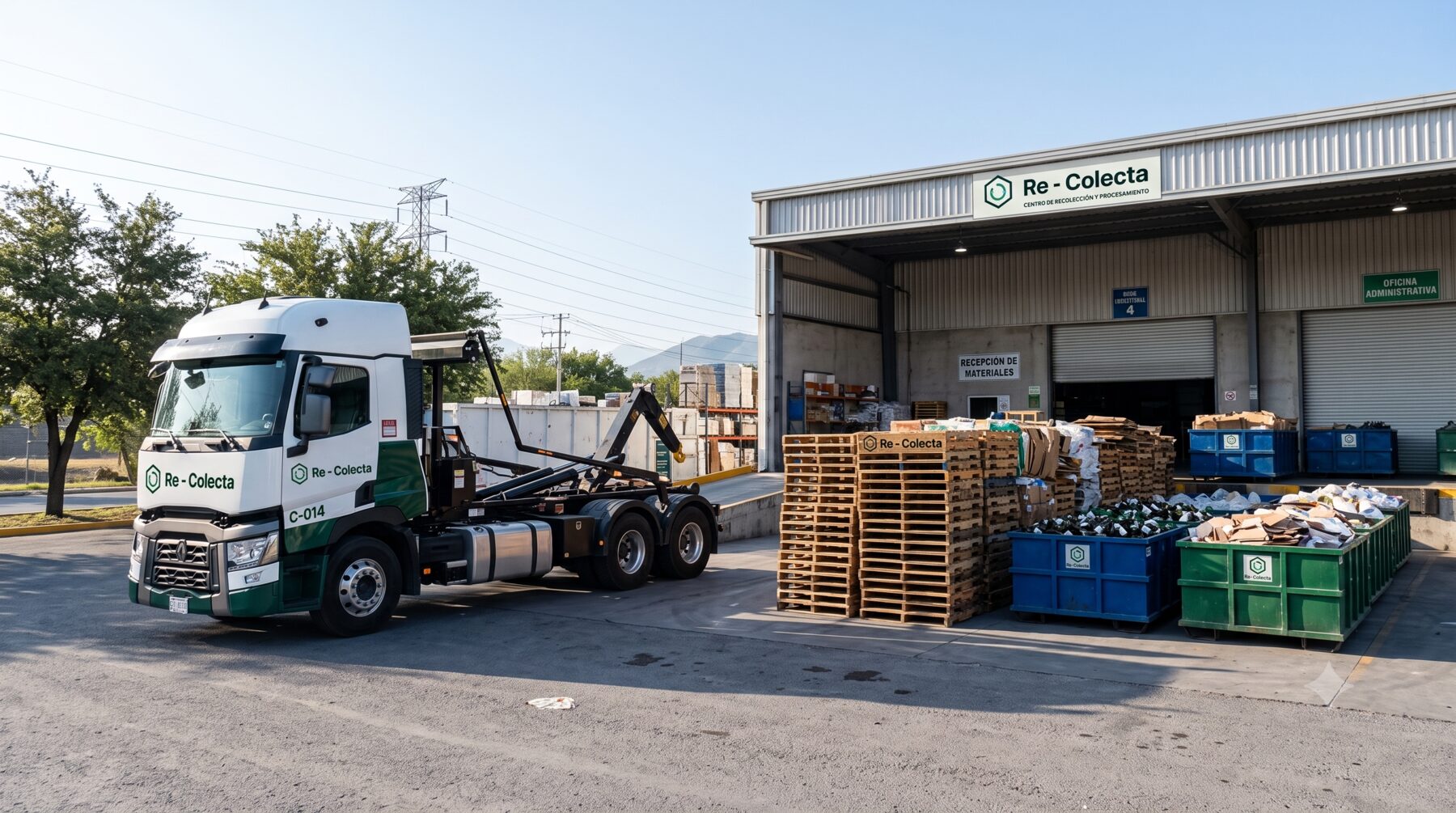 Muestras de materiales reciclables: viruta metálica, alambre de cobre, láminas de latón, pedacería de aluminio y cartón corrugado